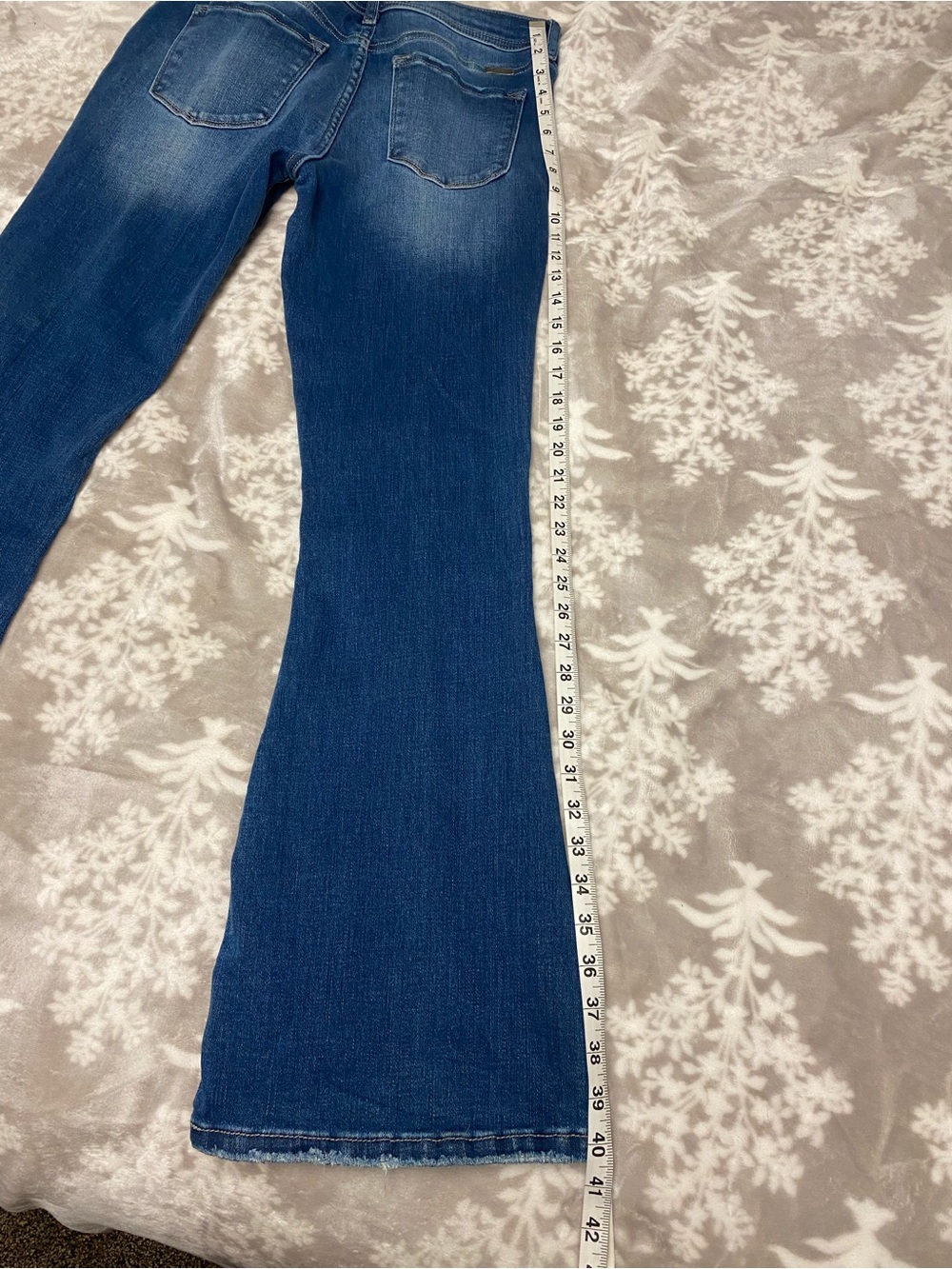 KanCan Mid Rise Ripped Flare Jeans - Picture 6 of 10